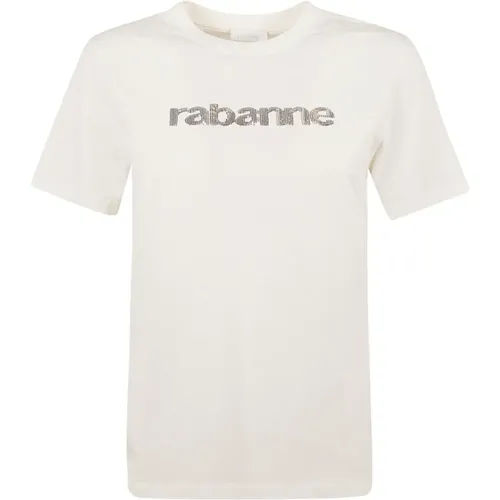 T-Shirts , Damen, Größe: L - Paco Rabanne - Modalova