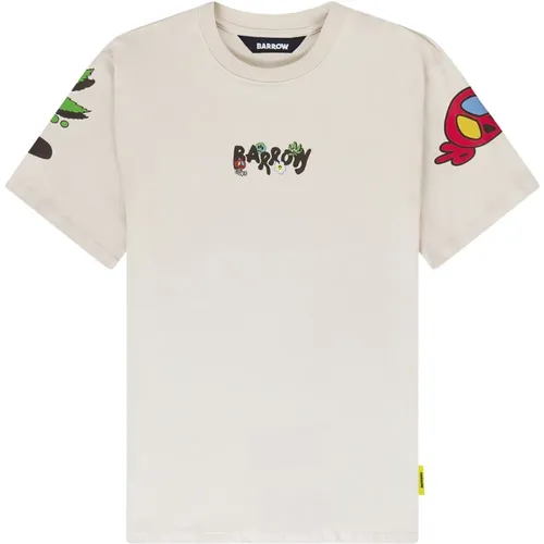 Grafisches Jersey T-Shirt , unisex, Größe: L - Barrow - Modalova