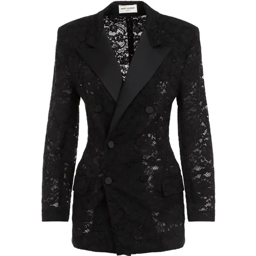 Noir Jacke für Männer - Saint Laurent - Modalova