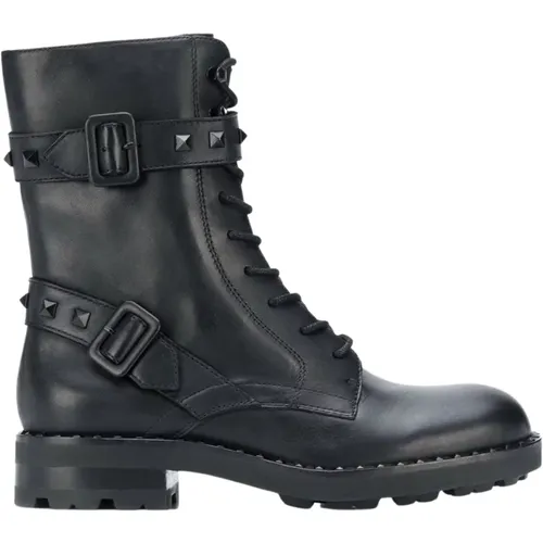 Biker Boots with 3.5 cm Heel , female, Sizes: 4 UK - Ash - Modalova