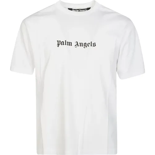 Klassisches Logo-T-Shirt - Palm Angels - Modalova