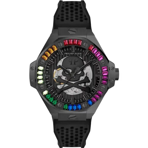 Automatic Men's Watch Skeleton Rainbow , male, Sizes: ONE SIZE - Philipp Plein - Modalova