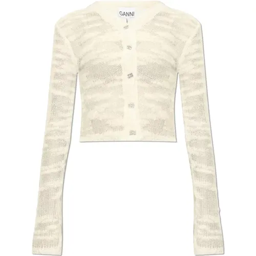 Buttoned Cardigan , female, Sizes: M, XS, S - Ganni - Modalova