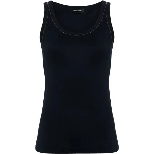 Schwarze Topwear für Frauen Ss24 , Damen, Größe: XL - Fabiana Filippi - Modalova