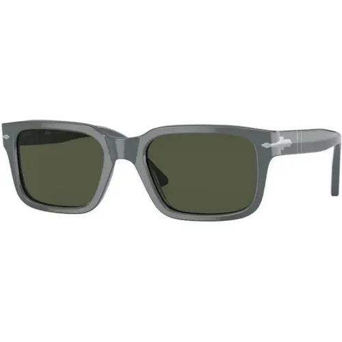 Stilvolle Sonnenbrille mit Grauem Rahmen , unisex, Größe: 53 MM - Persol - Modalova