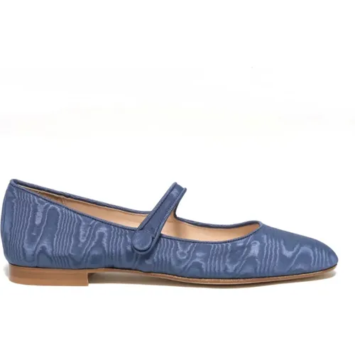Moirè Jeans Sandal with Leather Sole , female, Sizes: 5 UK, 3 1/2 UK, 6 UK, 5 1/2 UK, 4 1/2 UK, 8 UK, 7 UK, 4 UK, 3 UK - Prosperine - Modalova
