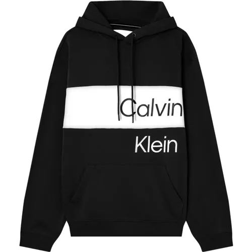 Großer Logo Hoodie - Bleiben Sie warm und stilvoll - Calvin Klein - Modalova