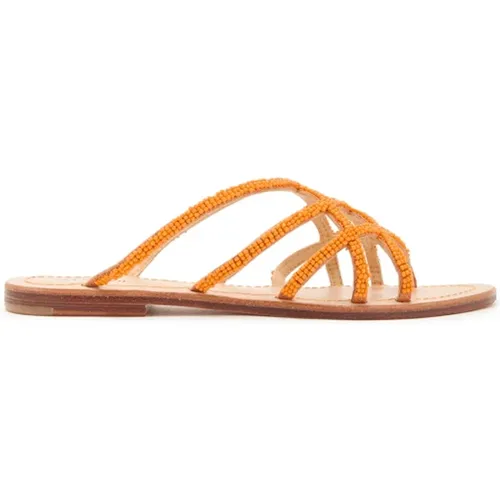 Perlen Loafer Sandalen , Damen, Größe: 41 EU - MALIPARMI - Modalova