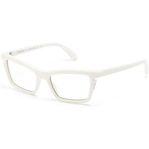 Weiße Optische Brille Stilvoll und vielseitig,Schwarze Optische Brille Stilvolles Must-Have,Rote Optische Brille Stylisches Must-Have,Braune Optische - Off White - Modalova