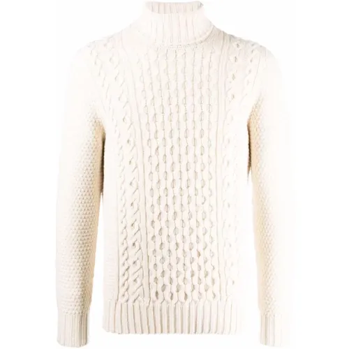 Chunky Turtleneck Sweater in , male, Sizes: L, XL - Drumohr - Modalova