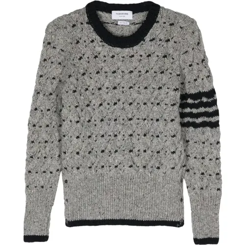 Zopfmuster 4-Bar Streifen Pullover - Thom Browne - Modalova