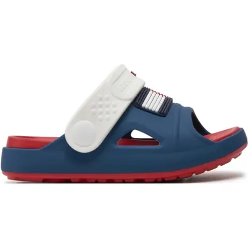 Blaue PVC Sandalen - Bedrucktes Logo - Tommy Hilfiger - Modalova