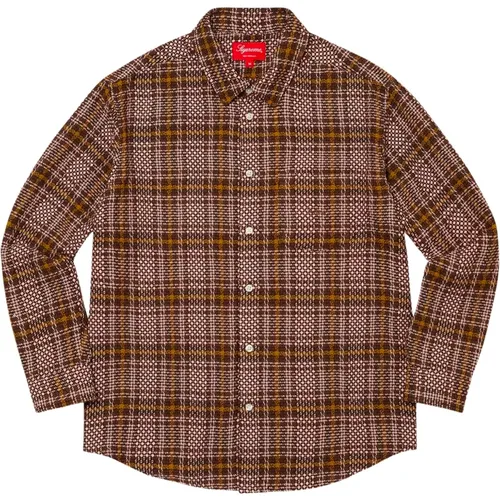 Plaid Shirt Limited Edition , male, Sizes: L - Supreme - Modalova