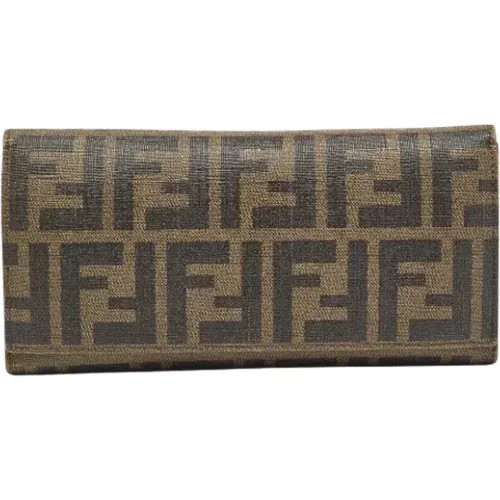 Pre-owned Canvas wallets , female, Sizes: ONE SIZE - Fendi Vintage - Modalova