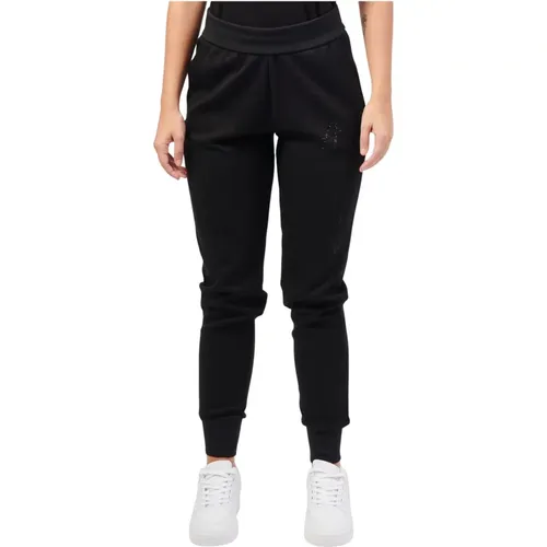 Schwarze Jogginghose mit elastischem Bund , Damen, Größe: XS - Armani Exchange - Modalova