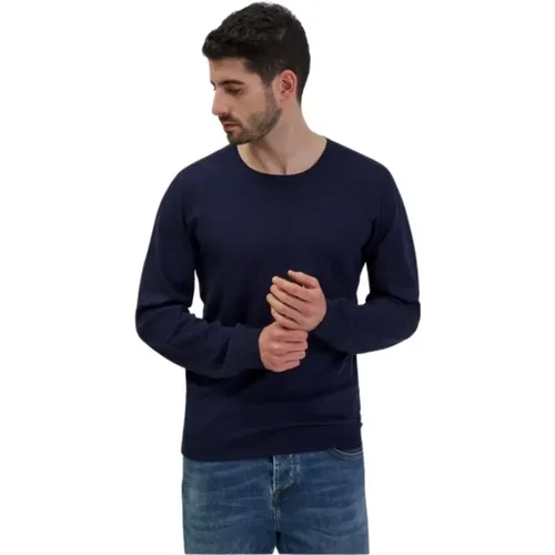 Baumwoll-T-Shirt mit unterem Etikett - Gianni Lupo - Modalova