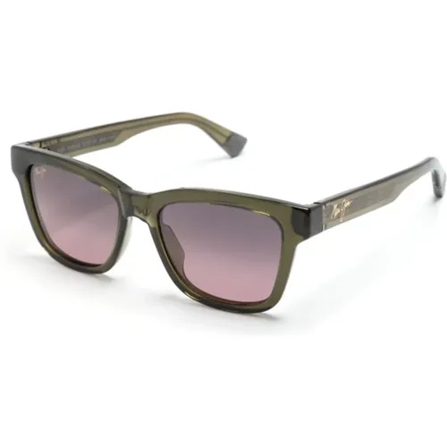 Hanohano Rs644-15 Shiny Tans Sunglasses , female, Sizes: 53 MM - Maui Jim - Modalova