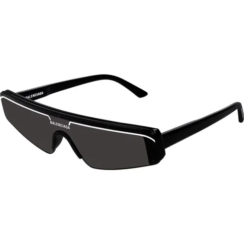 Schwarze/Graue Sonnenbrille , unisex, Größe: ONE Size - Balenciaga - Modalova
