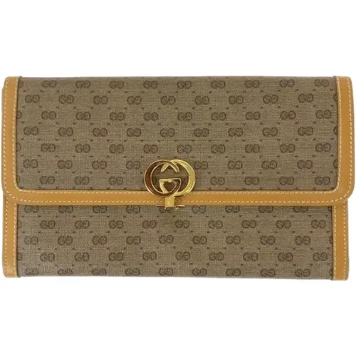 Pre-owned Canvas wallets , female, Sizes: ONE SIZE - Gucci Vintage - Modalova