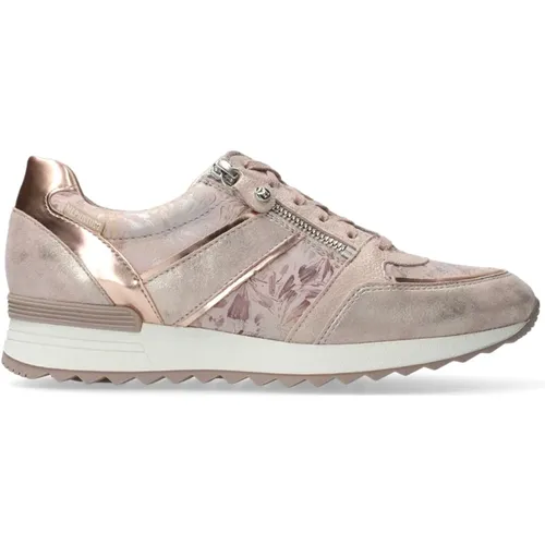 Damen Leder Mix Sneaker - Nude , Damen, Größe: 42 EU - mephisto - Modalova