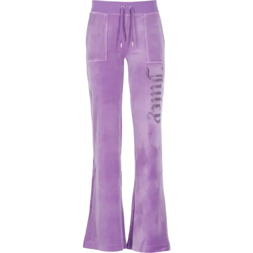 Lila Stilvolle Damen Hose , Damen, Größe: L - Juicy Couture - Modalova