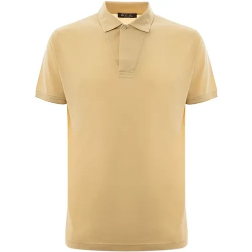 Gelbes Seiden Polo Shirt , Herren, Größe: 3XL - Loro Piana - Modalova