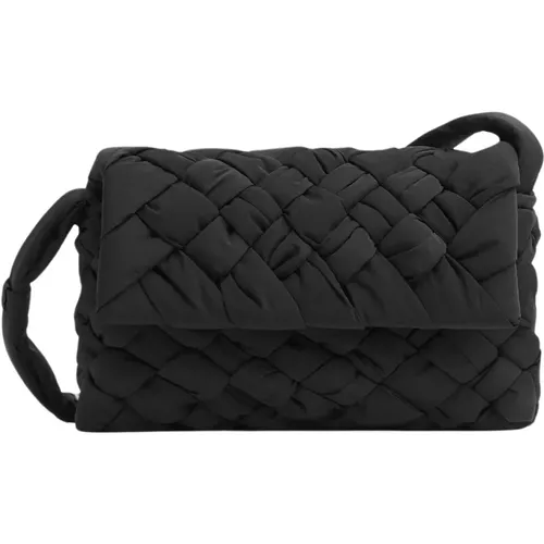 Cross-body Bag with Intreccio Foulard Motif , male, Sizes: ONE SIZE - Bottega Veneta - Modalova