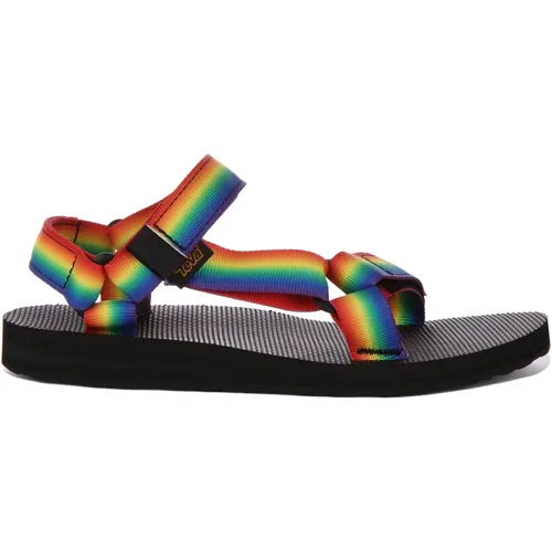 Rainbow Flat Sandals for Women , female, Sizes: 4 UK, 6 UK, 5 UK, 3 UK, 7 UK - Teva - Modalova