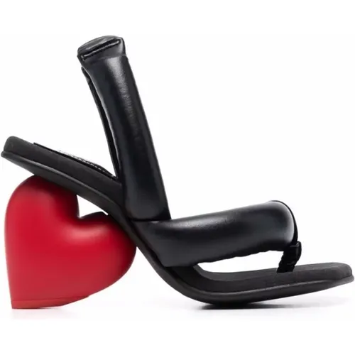 Liebeshigh-Heel-Sandalen mit Herz-Motiv , Damen, Größe: 36 EU - Yume Yume - Modalova