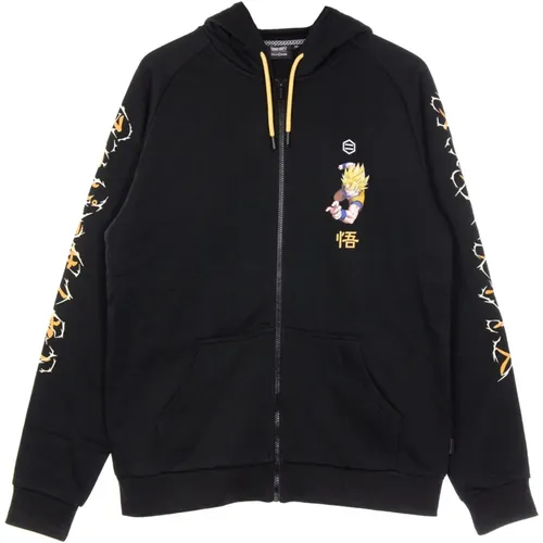 Goku Super Saiyan Zip Hoodie , male, Sizes: M - Dolly Noire - Modalova