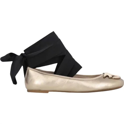 Leder Ballett Flats Love Birds Diamond - pinko - Modalova