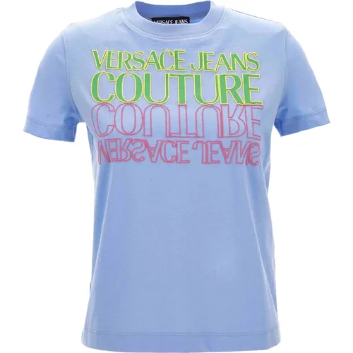 Modische T-Shirts und Polos , Damen, Größe: S - Versace Jeans Couture - Modalova