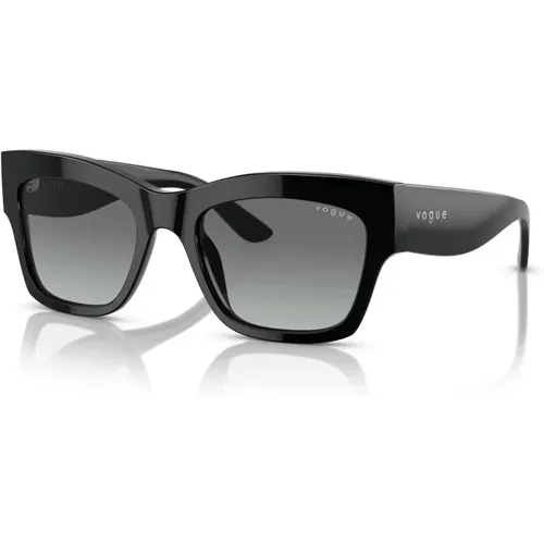 Grey Shaded Sunglasses , female, Sizes: 54 MM - Vogue - Modalova