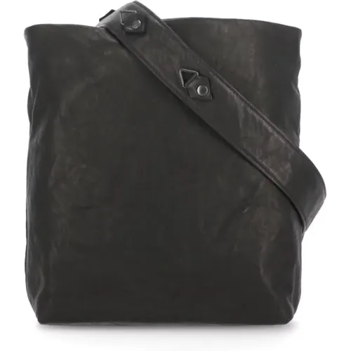 Leather Shoulder Bag for Men , male, Sizes: ONE SIZE - Yohji Yamamoto - Modalova
