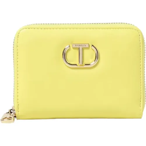 Wallet with T Zip Closure , female, Sizes: ONE SIZE - Twinset - Modalova
