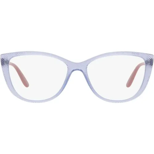 Transparentes Violett Brillengestell , Damen, Größe: 54 MM - Vogue - Modalova