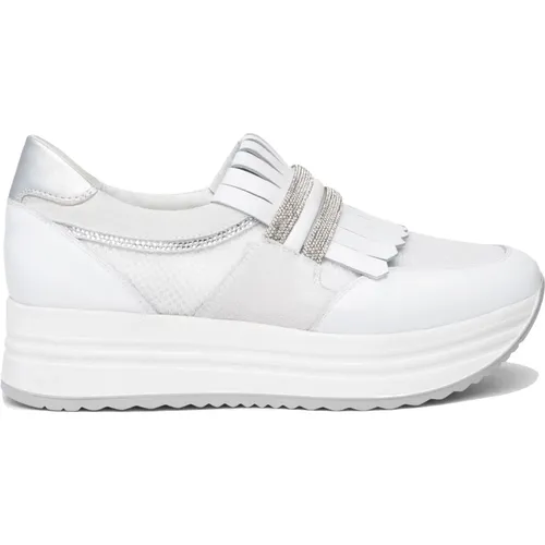 White Sneakers for Women , female, Sizes: 7 UK, 5 UK - Nerogiardini - Modalova