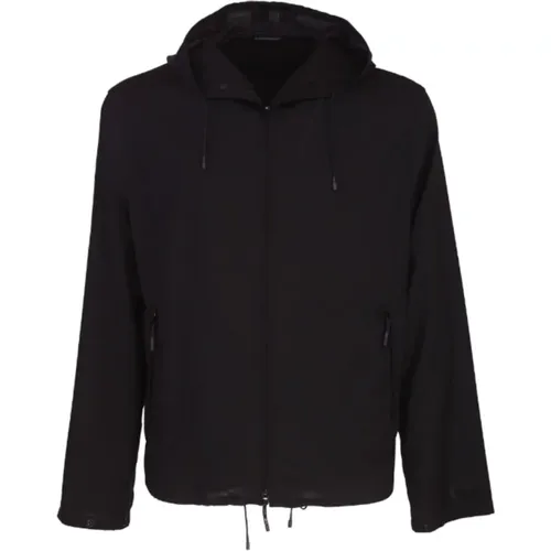 Men's Wool Jacket E31R10F1233-999 , male, Sizes: L, XL - Emporio Armani - Modalova