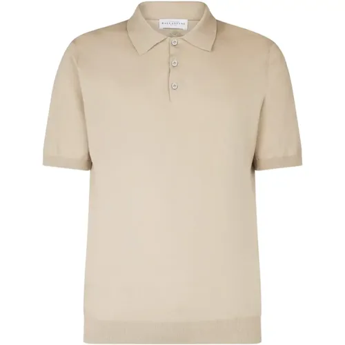 Crepe Texture Polo Shirt , male, Sizes: 2XL, XL, 4XL, 3XL - Ballantyne - Modalova
