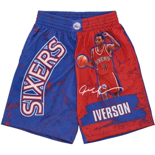 NBA Burst Mesh Basketball Shorts , Herren, Größe: XL - Mitchell & Ness - Modalova