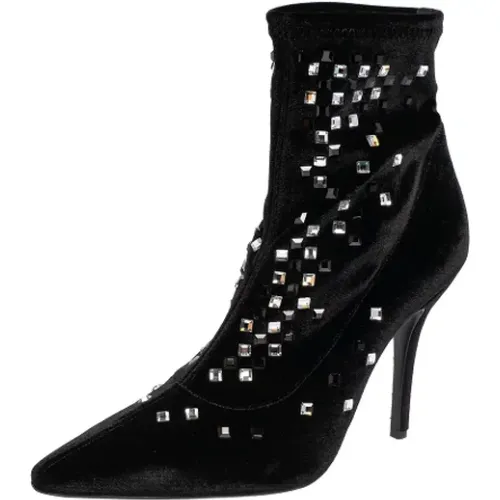 Pre-owned Velvet boots , female, Sizes: 7 UK - Giuseppe Zanotti Pre-owned - Modalova