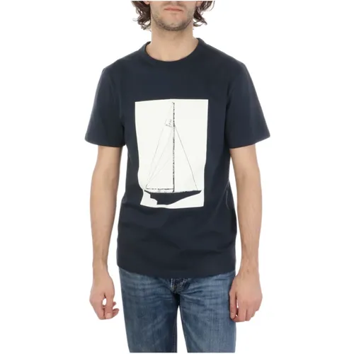 Boat T-Shirt , male, Sizes: XL, L, 3XL - Woolrich - Modalova