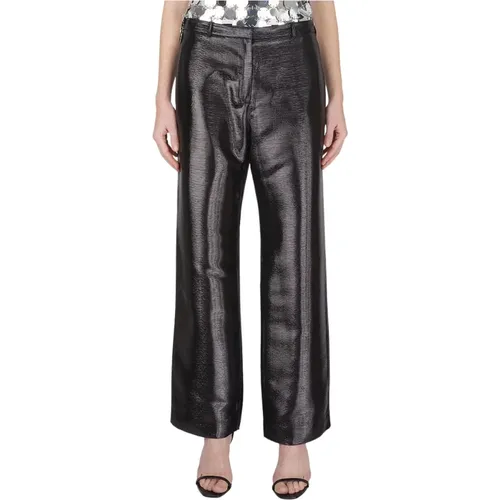 Weite Hosen mit modernem und futuristischem Touch , Damen, Größe: S - Paco Rabanne - Modalova