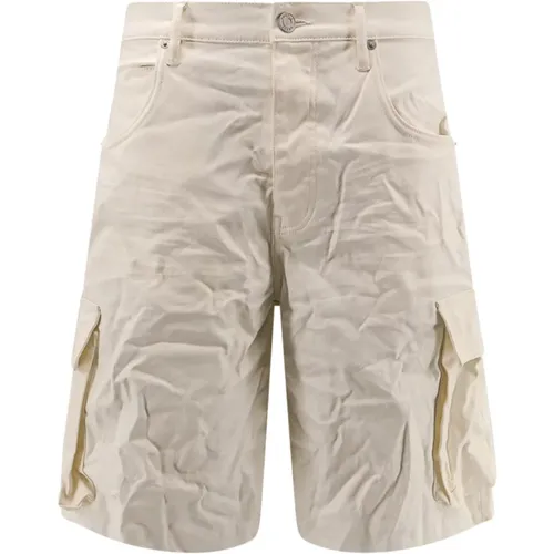 Klassische weiße Shorts , Herren, Größe: W32 - Purple Brand - Modalova
