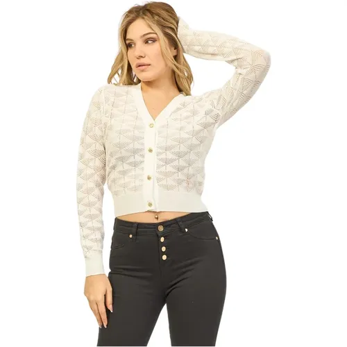 V-Neck Cardigan Sweater , female, Sizes: M, S, XL - YES ZEE - Modalova