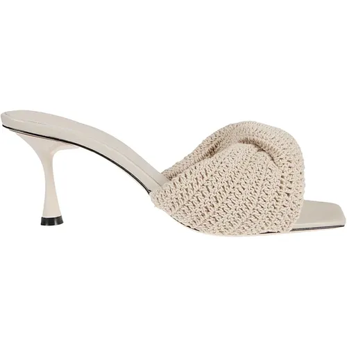 Twisted Crochet Mules , female, Sizes: 6 UK, 7 UK - Studio Amelia - Modalova