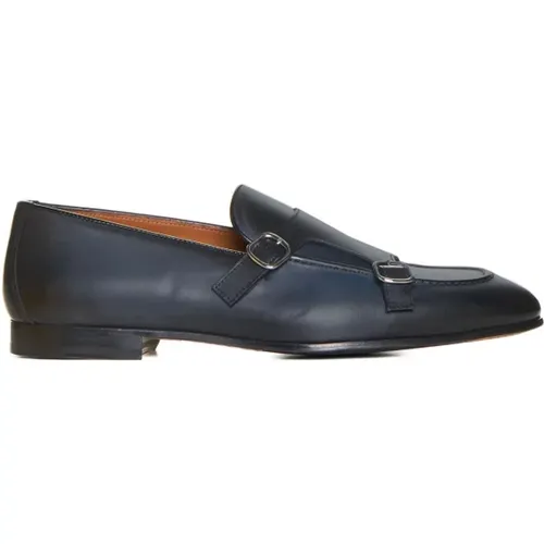 Flache Schuhe mit Doppel-Schnalle Adler Deco , Herren, Größe: 41 EU - Doucal's - Modalova