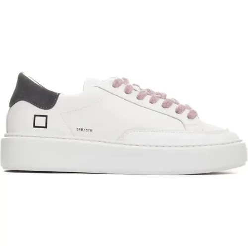 Leder Streifen Sneakers , Damen, Größe: 39 EU - D.A.T.E. - Modalova