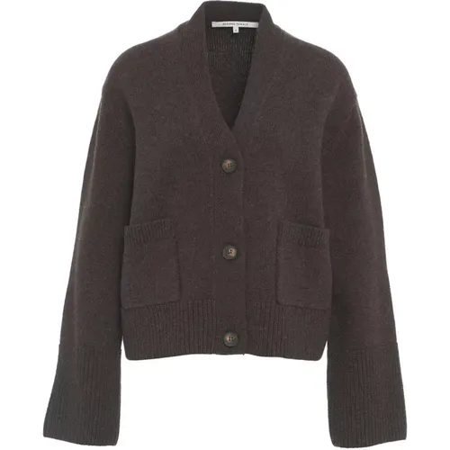 Brauner Melange Cardigan Aw24 - Second Female - Modalova