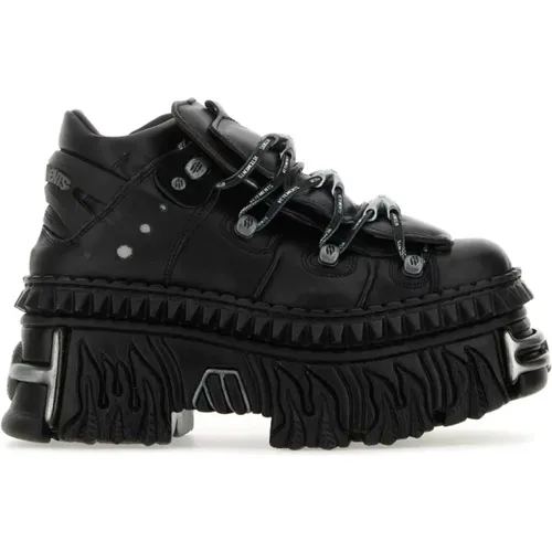 Leather New Rock sneakers , male, Sizes: 7 UK, 5 UK, 6 UK, 2 UK, 3 UK - Vetements - Modalova